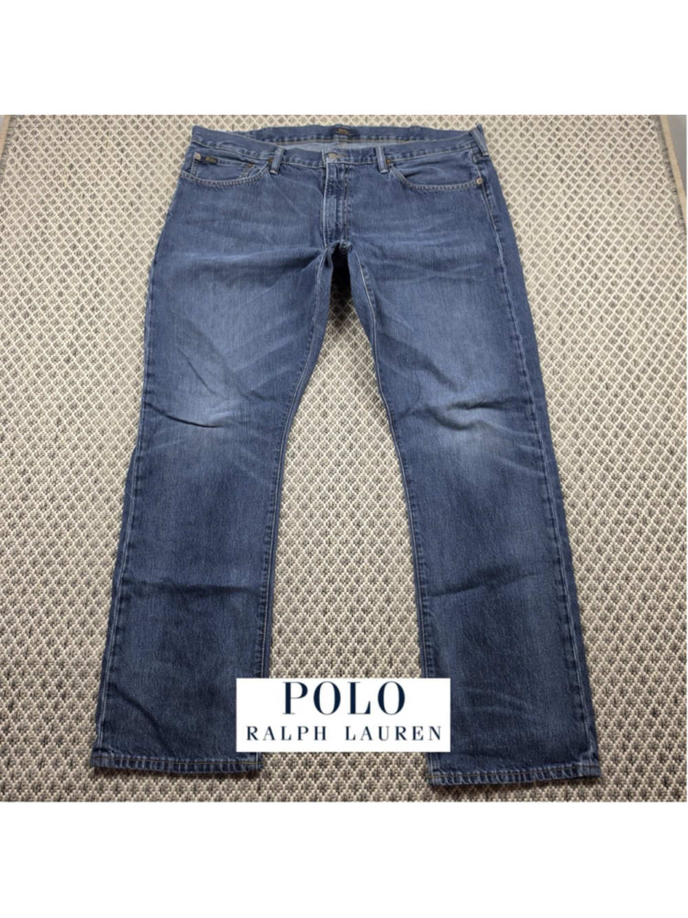 Polo Ralph Lauren Varick Slim Straight Jeans Men’s Size 40x32 Blue Denim Pants